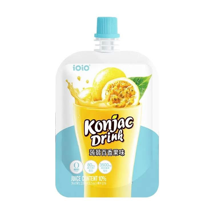 『零食蜜餞區』🇹🇼MIT 十全iOiO 超口感蒟蒻100ml *3入~ 🍯百香果味