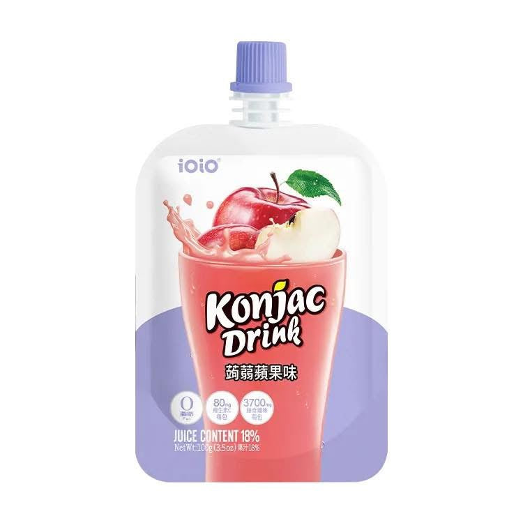 『零食蜜餞區』🇹🇼MIT 十全iOiO 超口感蒟蒻100ml *3入～  🍎蘋果味