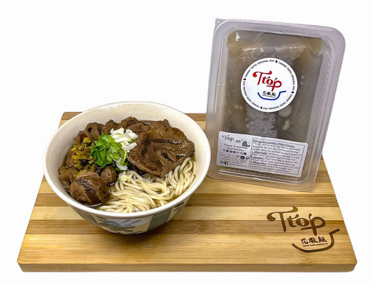 『TTOP花雕雞』老饕精燉牛肉麵(含生麵條，牛腩/牛腱170g+湯500g）610g