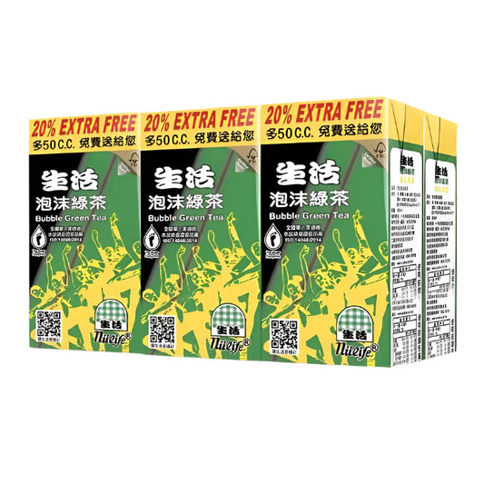 🇹🇼MIT 生活泡沫綠茶6入 (250+50ml加量包)